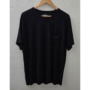 Tommy John Shirt Men's Size Large Black Micro Modal Spandex Short Sleeve Shirt